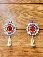 Shubh Labh Hanging Latkan With Cowrie (Set of 2)