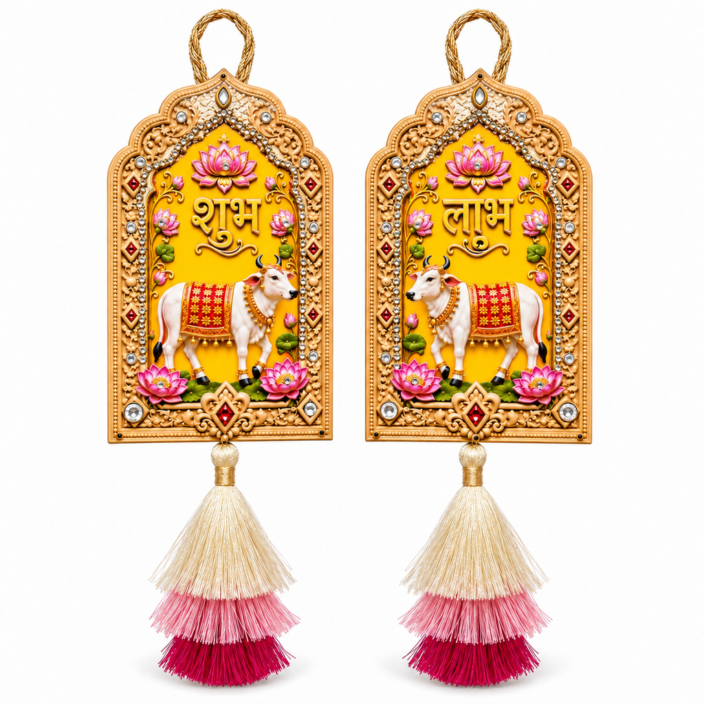 Mangal Shubh Labh Door Hangings – Set of 2