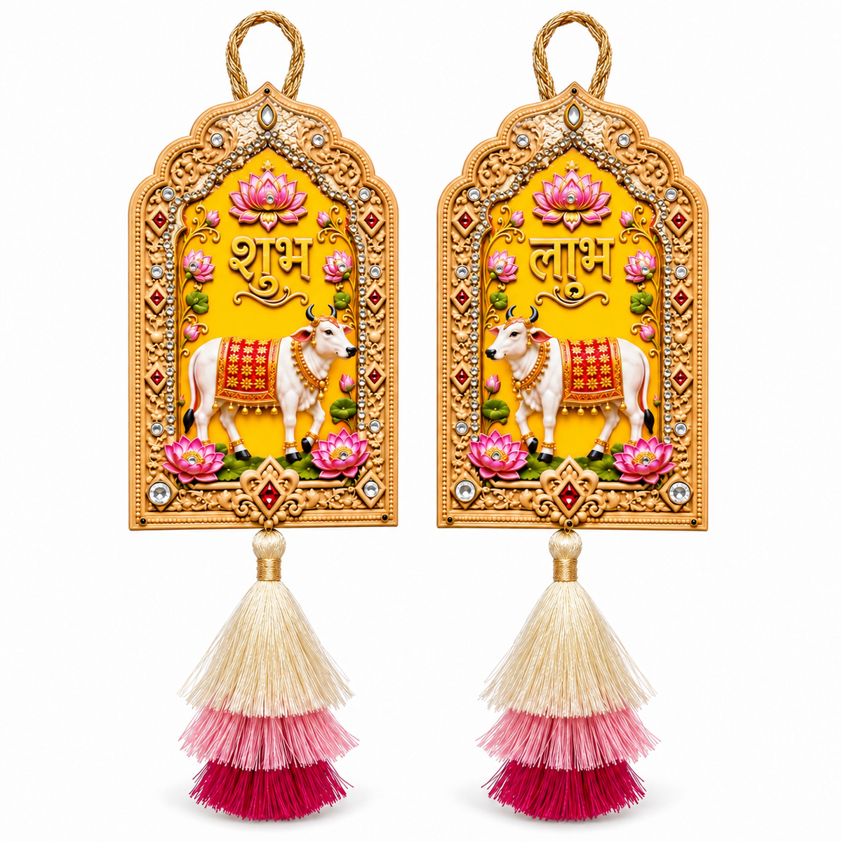 Mangal Shubh Labh Door Hangings – Set of 2