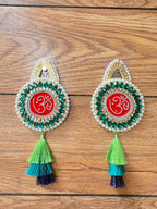 Om Door Hanging Stone Design (Set of 2)