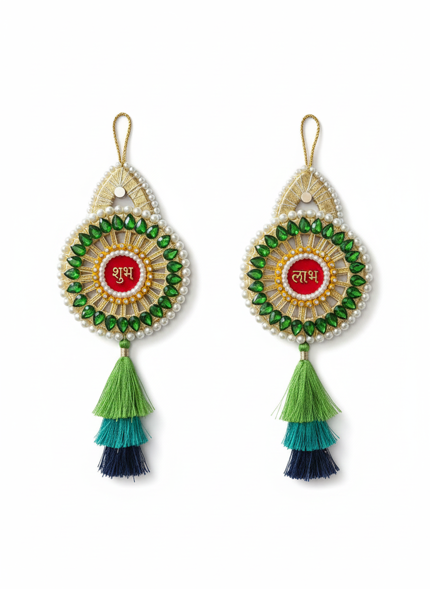 Subh Labh Door Hanging Latkan (Set of 2)