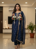 Handmade Shubh Labh Door Hanging | Lotus Design with Parrot (Set of 2)