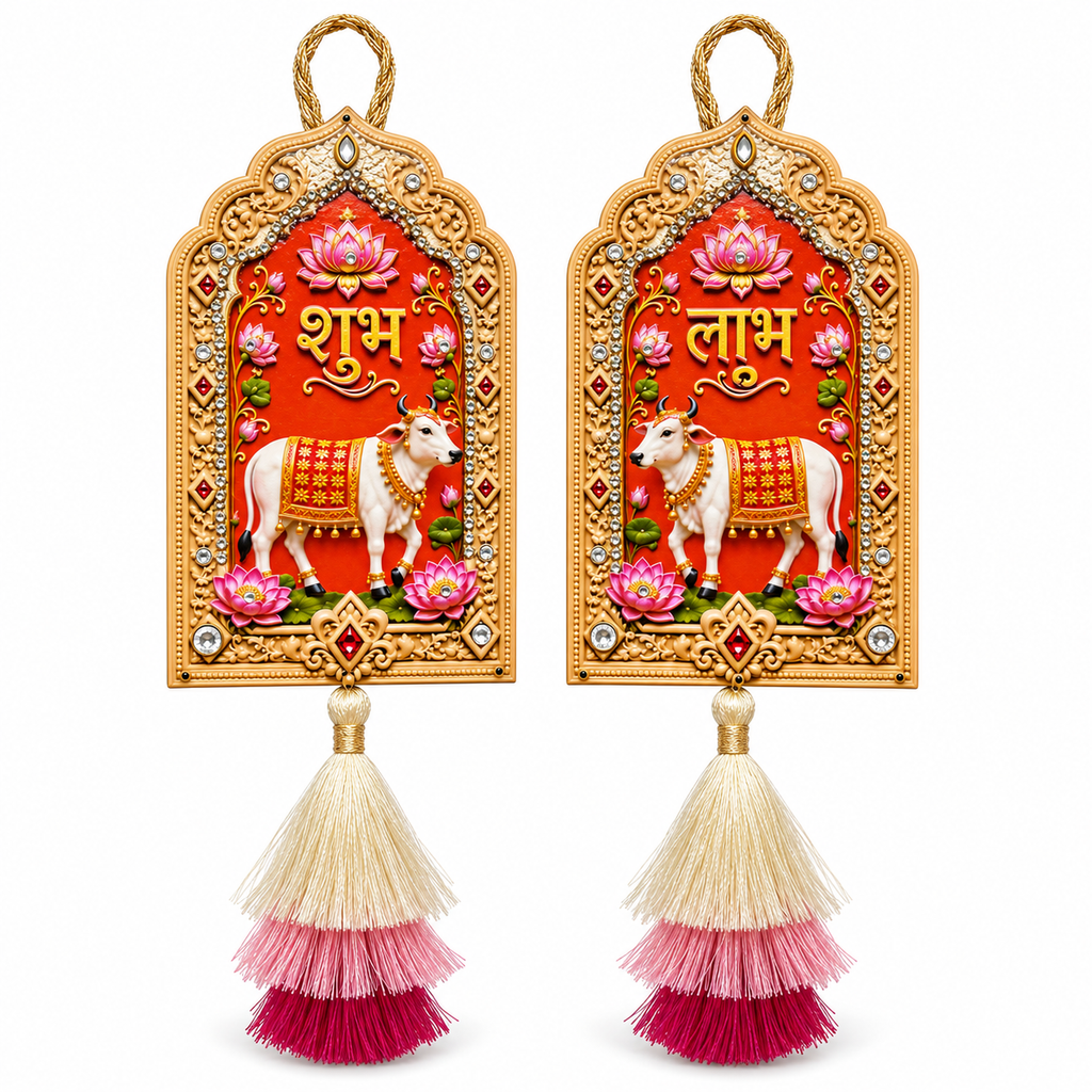 Mangalam Shubh Labh Door Hangings – Set of 2