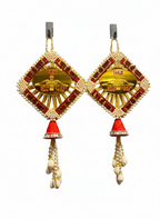 Riddhi Siddhi Gold Acrylic Decorative Latkan (Set of 2)