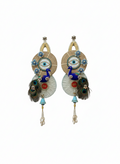 Peacock Shubh Labh With Evil Eye Door Hanging (Set of 2)