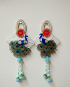 Peacock Shubh Labh Wall Hanging Pair Latkan (Set of 2)