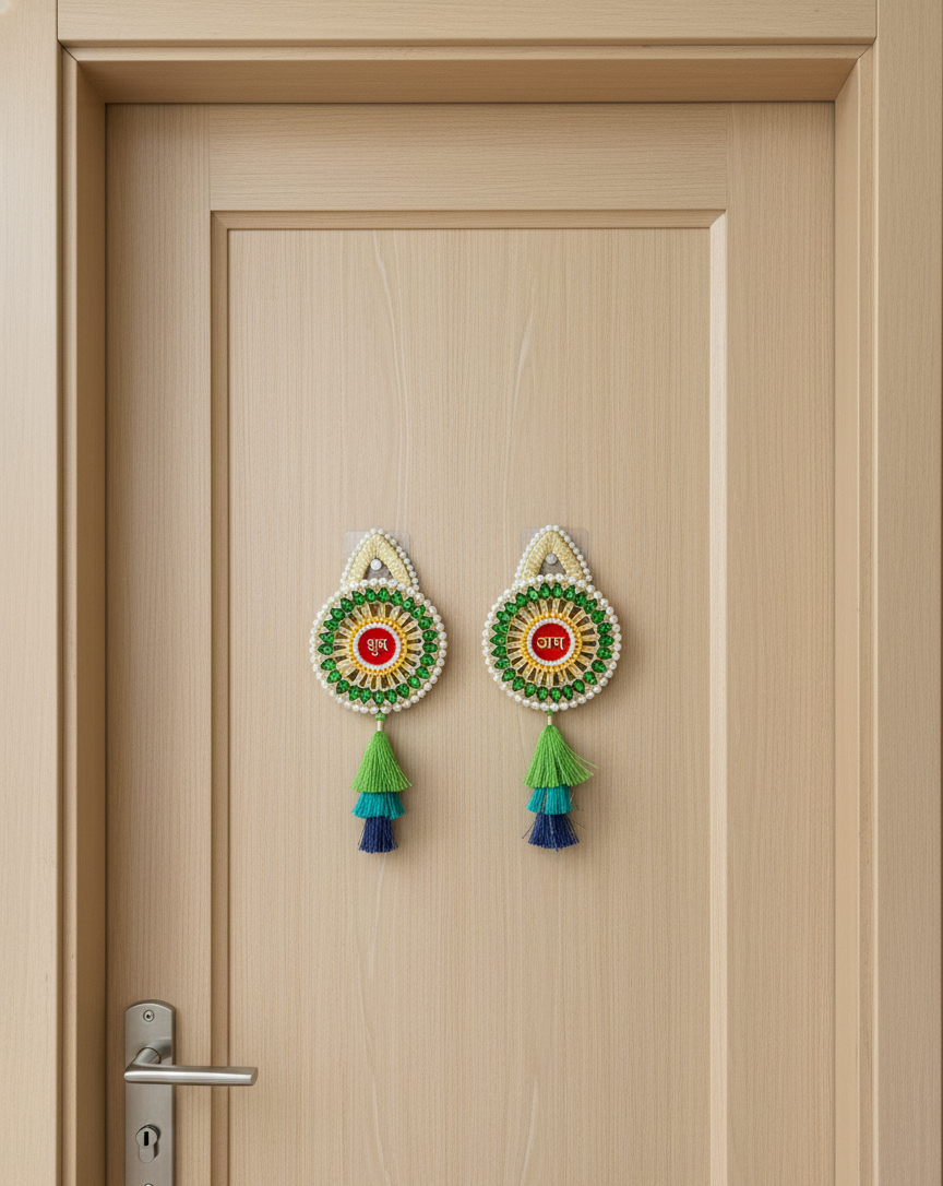 Subh Labh Door Hanging Latkan (Set of 2)