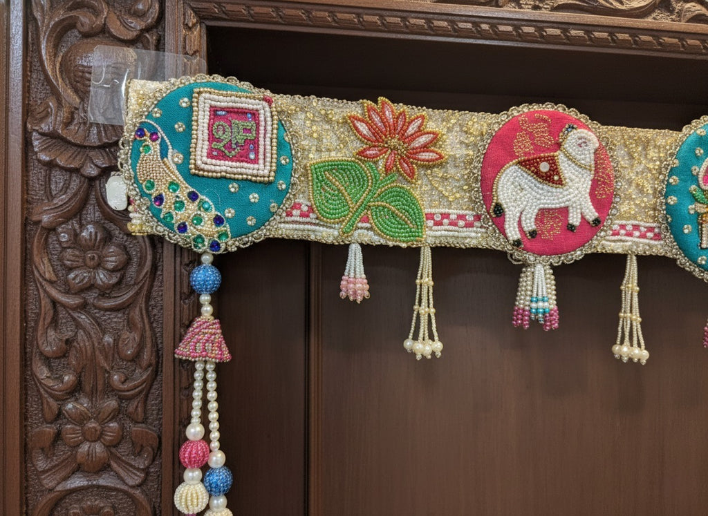 Shubh Labh Bandhanwar With Radha Krishna JI For Mandir/Festivals (42 Inch)