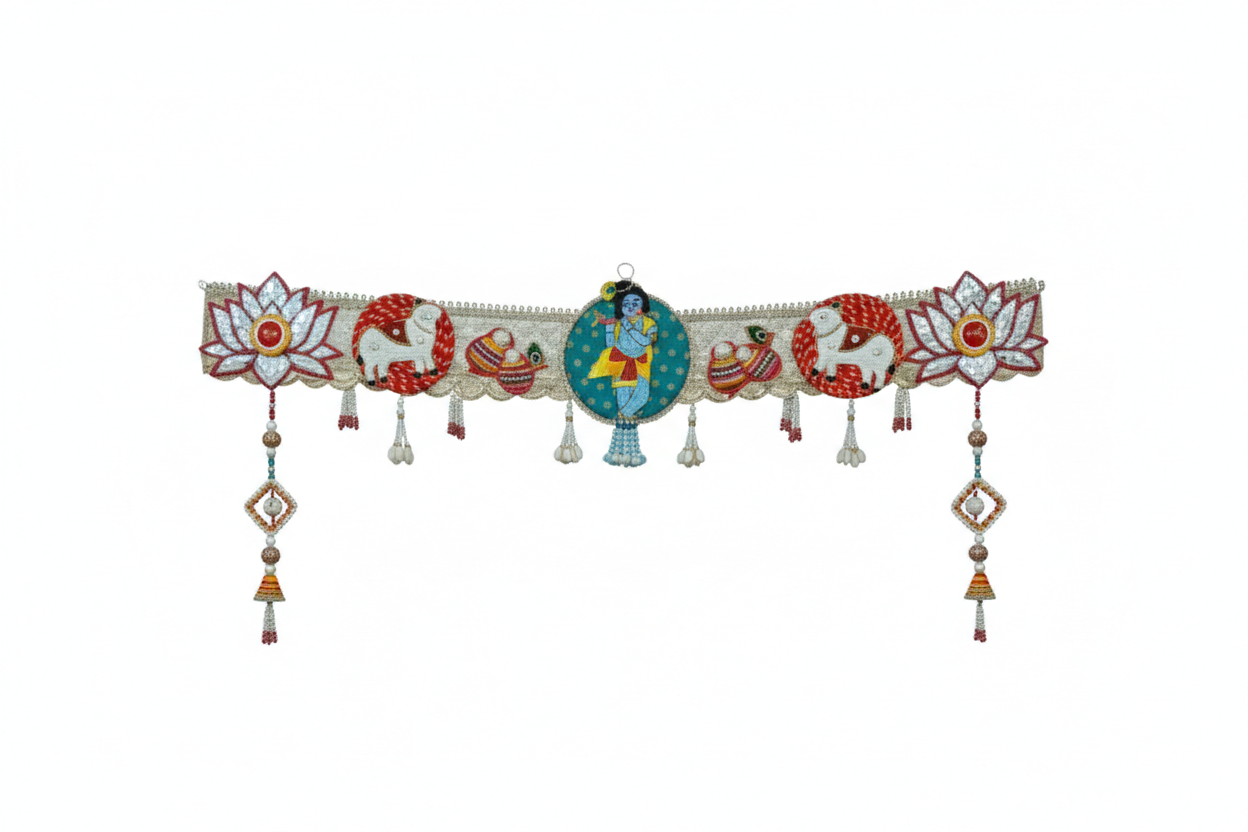 Shubh Labh Bandhanwar With Krishna Ji for Mandir/Festivals (42 Inch)