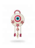 Evil Eye Door Hanging Circular Pink