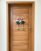 Peacock Shubh Labh Wall Hanging Pair Latkan (Set of 2)