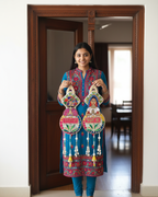 Handmade Traditional Rajasthani Wall Hanging Ram Ram Sa & Padharo Sa (Set of 2)