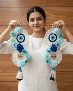 Premium Evil Eye Riddhi Siddhi Wall Decor Pair Latkan (Set of 2)