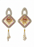 Riddhi Siddhi Handcrafted Crystal Beaded Wall Hanging (Set of 2)