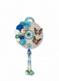 Evil Eye Door Hanging Flowers Butterflies Design