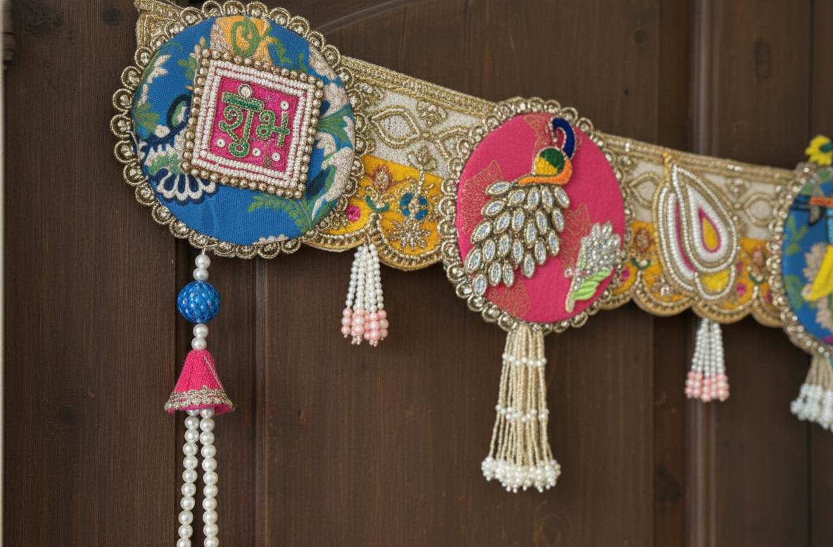 Shubh Labh Bandhanwar With Krishna Ji For Mandir/Festivals (42 Inch)