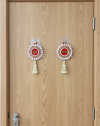 Shubh Labh Hanging Latkan With Cowrie (Set of 2)