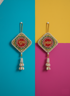 Shubh Labh Door & Wall Hanging 4.5 x 7.5 Inch (Set of 2)