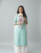 Evil Eye Door Hanging Circular Pink