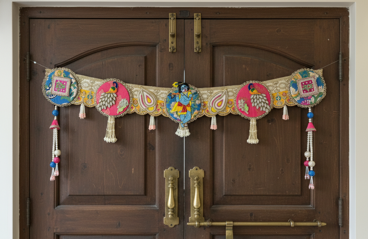 Shubh Labh Bandhanwar With Krishna Ji For Mandir/Festivals (42 Inch)