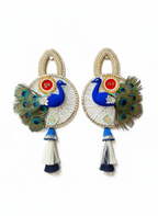 Shubh Labh Door Hanging Latkan Peacock Idol (Set of 2)