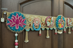 Radha Krishna Ji Bandhanwar With Lotus (42 Inch)