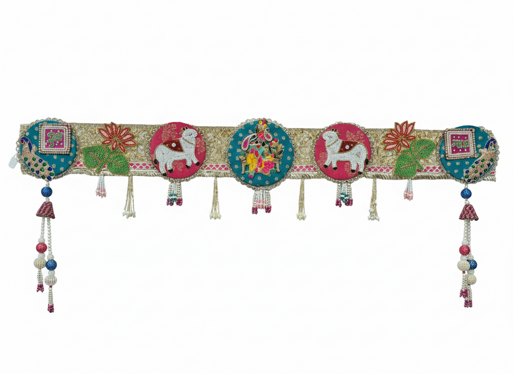 Shubh Labh Bandhanwar With Radha Krishna JI For Mandir/Festivals (42 Inch)