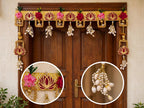 Handmade Lotus Toran - Handmade Lotus Toran for Main Door Entrance