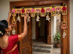 Handmade Lotus Toran - Handmade Lotus Toran for Main Door Entrance