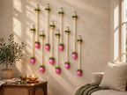 Lotus Pearl Curtain Backdrop - Set of 10 Strings for Temple, Living Room Wall & Entrance Decor
