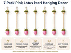 Lotus Pearl Curtain Backdrop - Set of 10 Strings for Temple, Living Room Wall & Entrance Decor