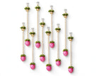 Lotus Pearl Curtain Backdrop - Set of 10 Strings for Temple, Living Room Wall & Entrance Decor