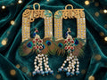 Royal Peacock Shubh Labh Door Decor - Handmade Wall Hanging for Main Door, Temple & Festive Entrance - Pack of 2