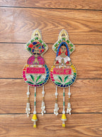 Handmade Traditional Rajasthani Wall Hanging Ram Ram Sa & Padharo Sa (Set of 2)