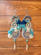 Evil Eye Door Hanging Artificial Flower  (Set of 2)