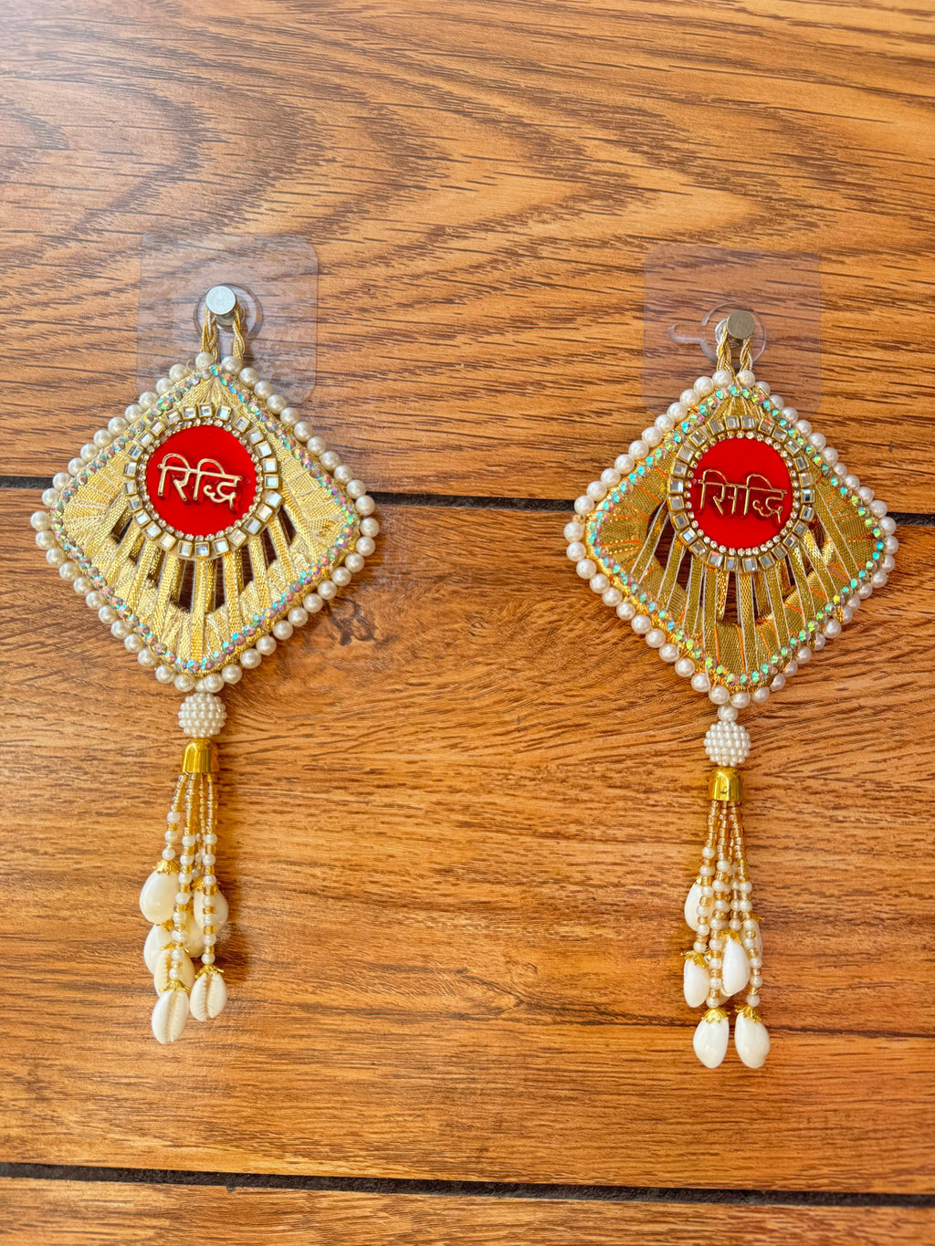 Riddhi Siddhi Door & Wall Hanging 3 x 6 Inch (Set of 2)