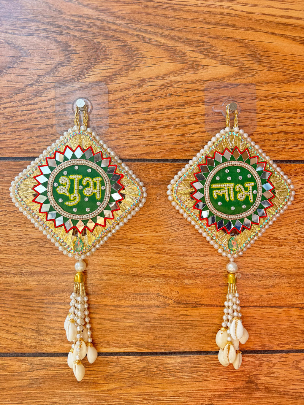 Shubh Labh Door Hanging 4.5 x 7.5 Inch (Set of 2)