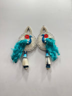 Peacock Shubh Labh Door Hanging (Set of 2)