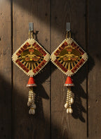 Riddhi Siddhi Gold Acrylic Decorative Latkan (Set of 2)