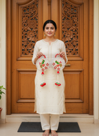 Shubh Labh Parrot Door Hanging Latkan | Circular Traditional (Set of 2)