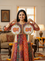 Shubh Labh Decorative Wall Hanging for Door (Set of 2)