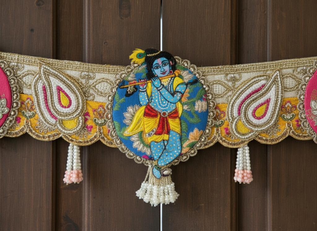 Shubh Labh Bandhanwar With Krishna Ji For Mandir/Festivals (42 Inch)