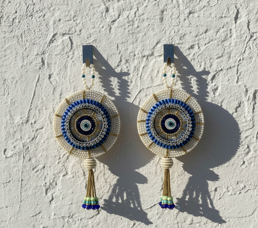 Handmade Evil Eye Wall Hanging  (Set of 2)