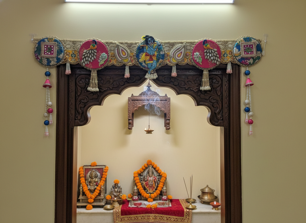 Shubh Labh Bandhanwar With Krishna Ji For Mandir/Festivals (42 Inch)